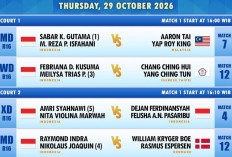 Jadwal 16 Besar Hylo Open 2026: Jonatan Christie, Sabar/Reza hingga Duel Amri/Nita vs Dejan/Felisha
