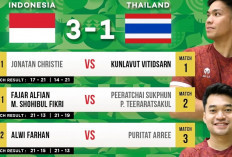 Tim Badminton Putra Indonesia Taklukkan Thailand 3-1, Tembus Final Asian Games 2026