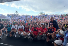 Bukan di Sirkuit, Marc Marquez hingga Veda Ega Pratama Bikin Jalanan Mataram Ramai