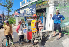 Hujan Deras Picu Drainase Tersumbat di Desa Punten, BPBD Kota Batu Imbau Warga Waspada