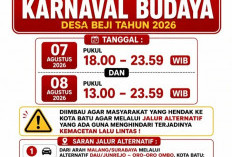 Karnaval Budaya Desa Beji 2026 Digelar Hari Ini, Simak Jadwal Penutupan Jalan dan Jalur Alternatif