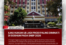 Ilmu Hukum Jadi Prodi Terfavorit di SNBP UB 2026 