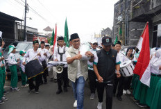 Harlah NU Bentangkan Bendera NU 1.000 Meter dan Tanam 1.000 Pohon di Lereng Panderman