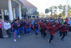 Senam Bocah Sae Meriahkan Puncak Jambore Hari Anak Nasional Kota Batu