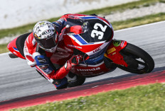 Kiandra Ramadhipa Raih Podium Kedua Moto3 Junior Aragon, Selisih 0,037 Detik dari Carlos Cano
