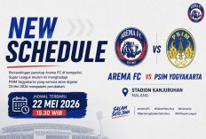 Jadwal Arema FC vs PSIM Jogja Resmi Dimajukan, Digelar 22 Mei di Stadion Kanjuruhan