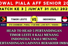Jadwal Piala AFF 2026 Jumat 31 Juli: Timnas Indonesia vs Timor Leste, Garuda Bidik Kemenangan Kedua