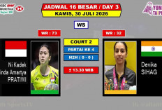 Jadwal Tunggal Putri BWF Taipei Open 2026 Hari Ini: Talita Ramadhani dan Dinda Pratiwi Ditantang Wakil India