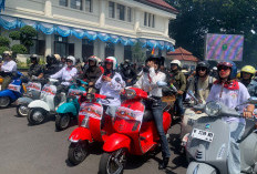 Ratusan Vespa Padati Balai Kota, “Vespa Paradize” Semarakkan HUT ke-112 Kota Malang