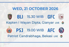 Jadwal BRI Super League 21 Oktober 2026: Bali United vs Garudayaksa, Persija Tantang Arema