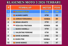 Hasil Moto3 Italia 2026: Veda Ega Pratama Finis 8 Besar, Peluang Kejar Puncak Klasemen Masih Terbuka