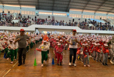 Senam Massal 2.500 Siswa di GOR Ken Arok, Wali Kota Malang Dorong Semangat Ngalam Tahes