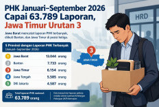 PHK Januari–September 2026 Capai 63.789 Laporan, Jawa Timur Masuk Tiga Besar