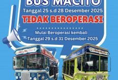 Bus Malang City Tour Tak Beroperasi 25–28 Desember, Disporapar: Kembali Normal 29-31 Desember