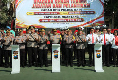 Polres Batu Lakukan Penyegaran, Kabag Ops dan Kapolsek Ngantang Berganti 