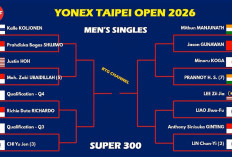 Drawing Taipei Open 2026: Anthony Ginting Langsung Bertemu Unggulan 2, Ubed Berpotensi Hadapi Rekan Sendiri