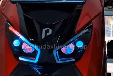 Polytron Fox 350 Dipasang Biled dan Fog Lamp RGB, Begini Hasil Modifikasi Lampu Motor Listriknya